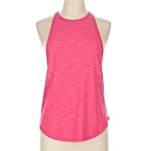 Lululemon run athletica tank top Heathered high neck open back red small